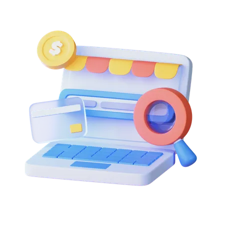 Online Shop  3D Icon