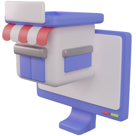 Online Shop  3D Icon