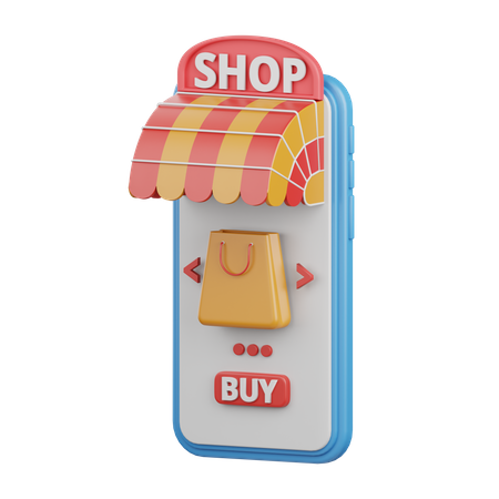 Online Shop  3D Icon