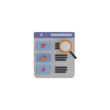 Online Shop  3D Icon