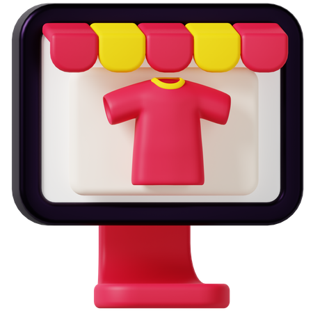 Online Shop  3D Icon