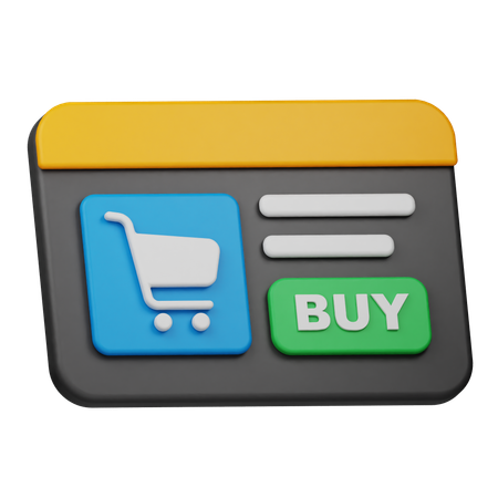 Online Shop  3D Icon