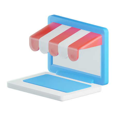 Online-Shop  3D Icon