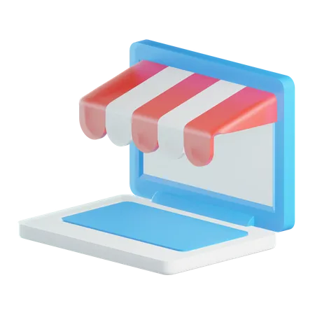 Online-Shop  3D Icon