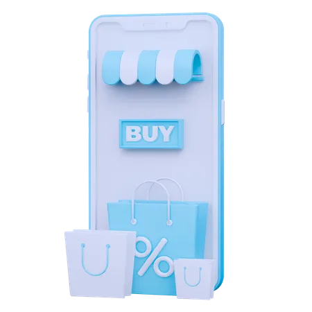 Online Shop  3D Icon