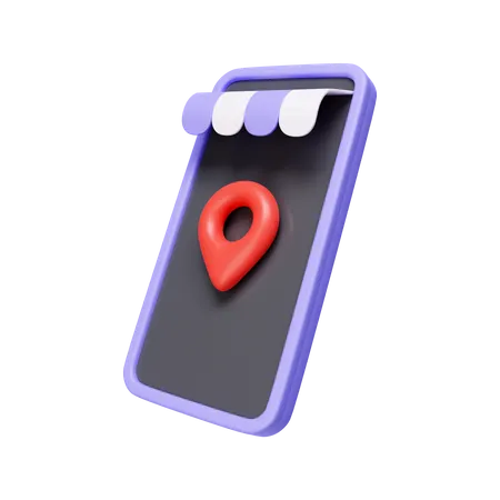 3 D Mobile Phone And Location Pin Location For Delivery Icon Isolated On White Background 3 D Rendering Illustration Clipping Path 3D Icon