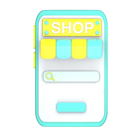 Online Shop  3D Icon