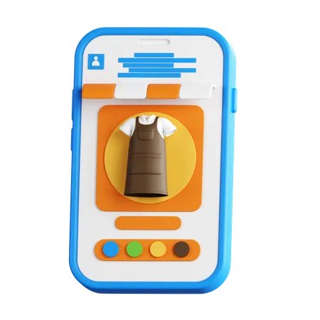 Onlineshop-Apps  3D Icon