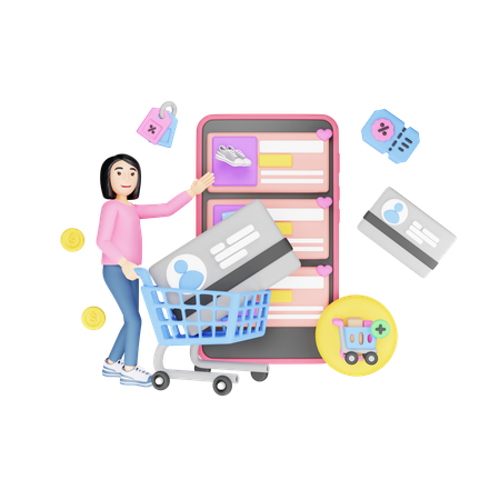 Online shop membership program  3D Icon