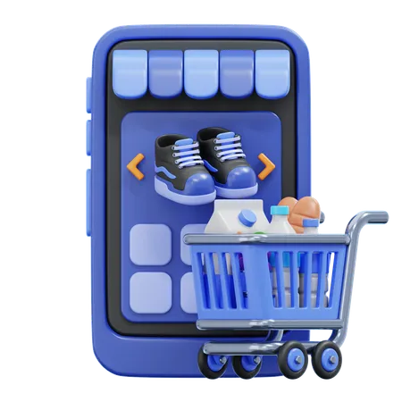 ONLINE SHOPPING  3D Icon