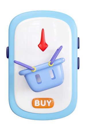 Online Einkaufen  3D Icon