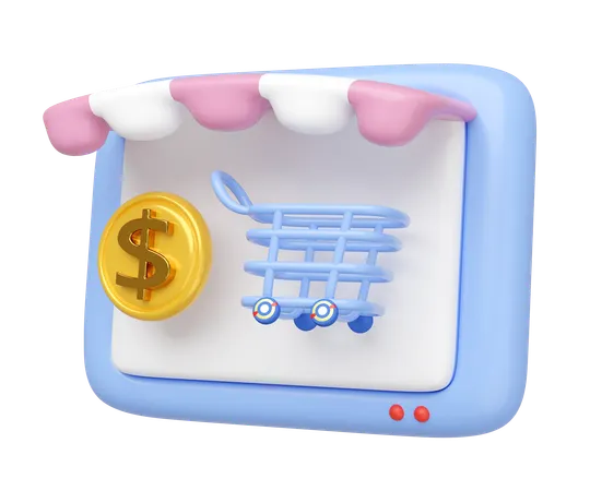 온라인 쇼핑  3D Icon