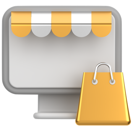 Online Shopping  3D Icon