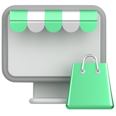 Online Shopping  3D Icon