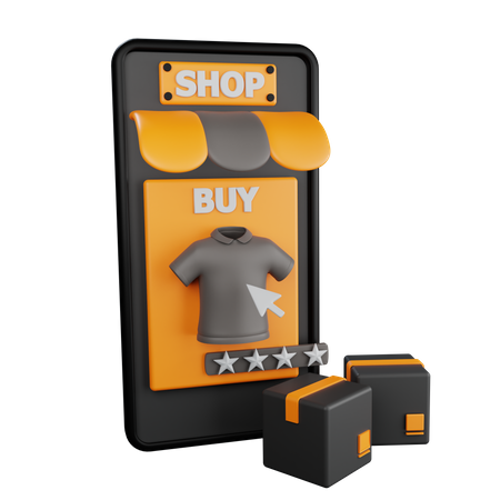 Online Shopping  3D Icon