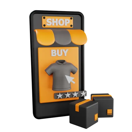 Online Shopping  3D Icon