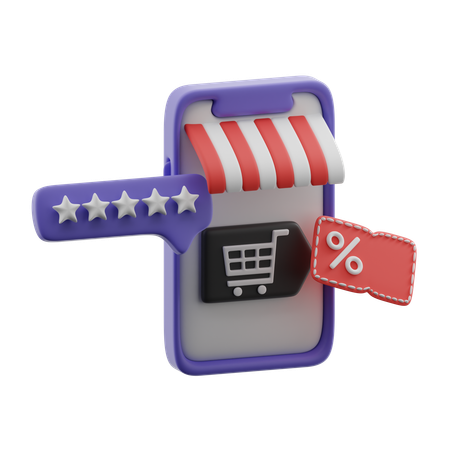 Online shopping  3D Icon