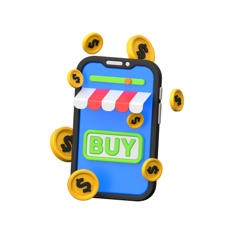 Online shopping  3D Icon