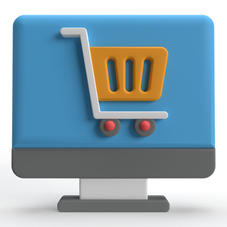 Online Shopping  3D Icon