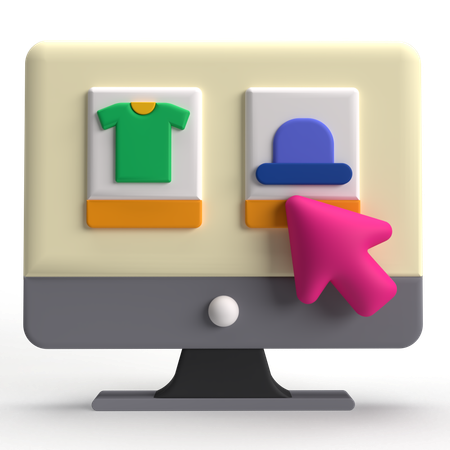 Online Shopping  3D Icon