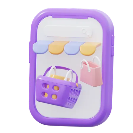 Online Shopping  3D Icon