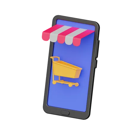 Online Shopping  3D Icon