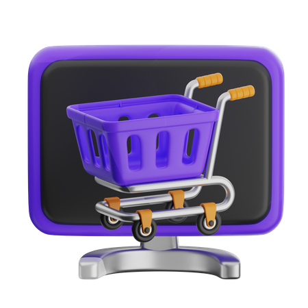 Online Shopping  3D Icon