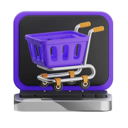 Online Shopping  3D Icon