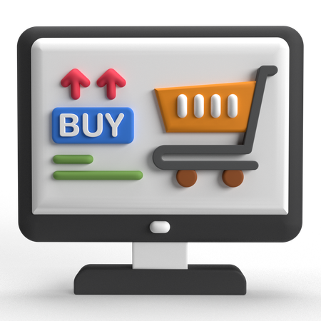 Online Shopping  3D Icon