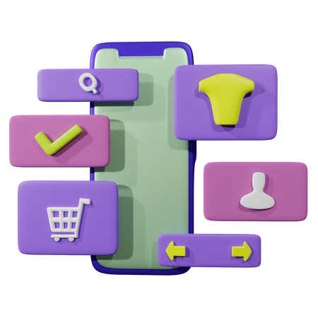 Online Shopping  3D Icon