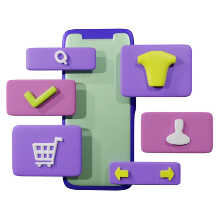 Online Shopping  3D Icon