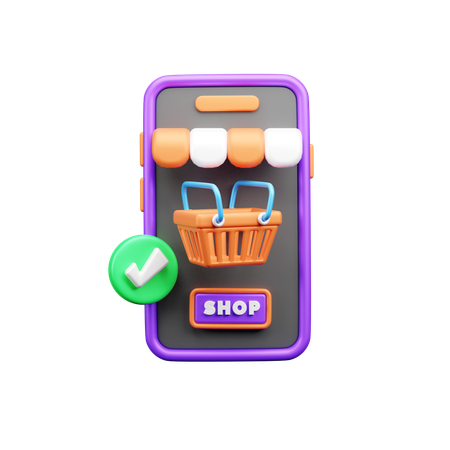 Online Shopping  3D Icon