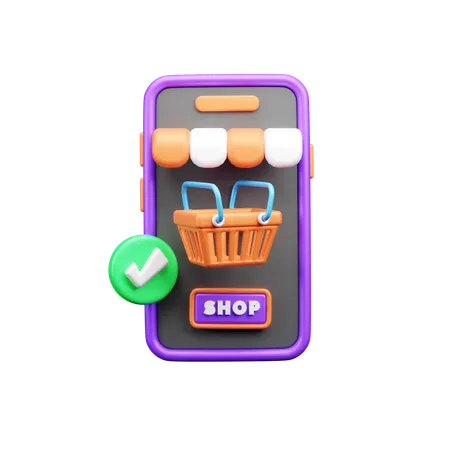 Online Shopping  3D Icon