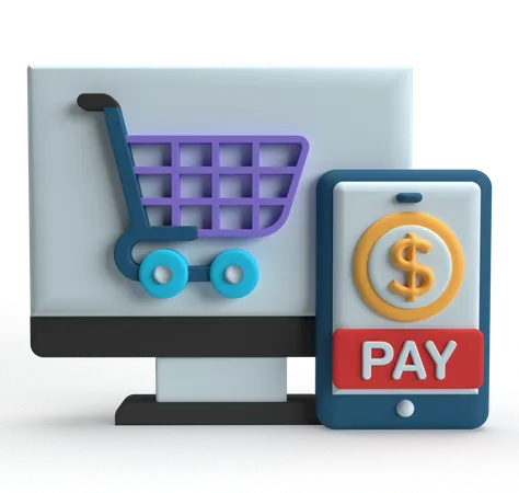 Online Shopping  3D Icon