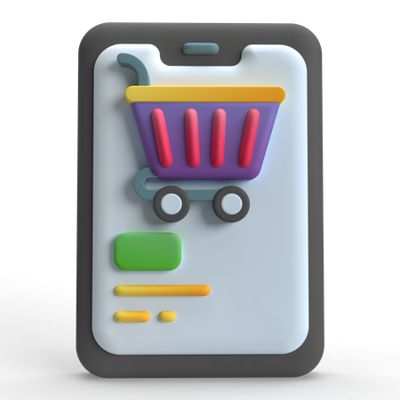 Online Shopping  3D Icon