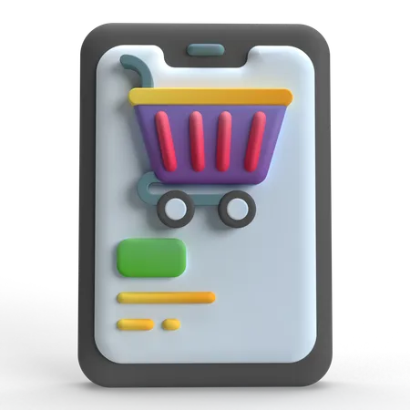 Online Shopping  3D Icon