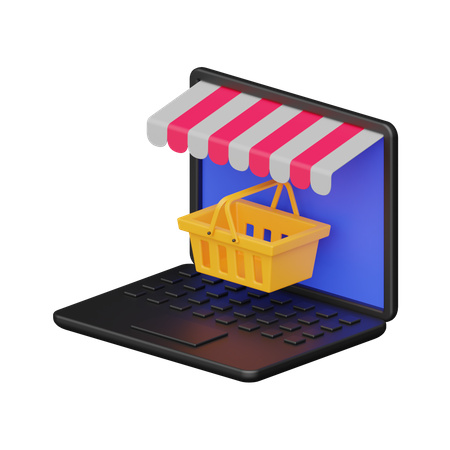 Online Shopping  3D Icon