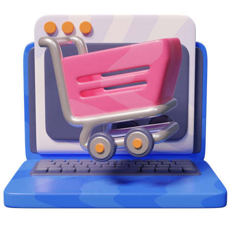 Online Shopping  3D Icon