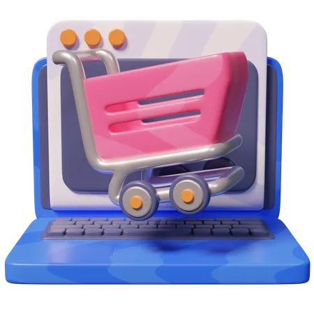 Online Shopping  3D Icon