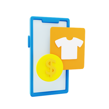 Online Shopping  3D Icon