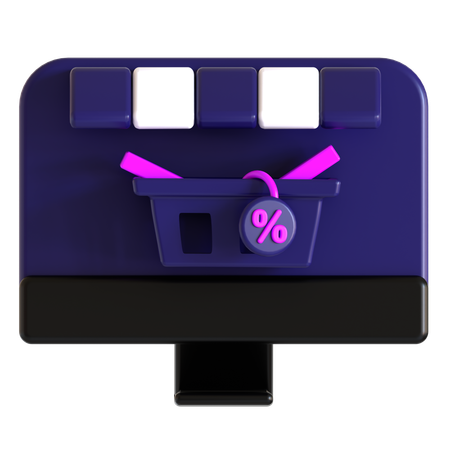 Online Shopping  3D Icon