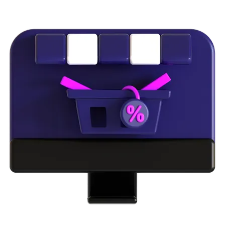 Online Shopping  3D Icon