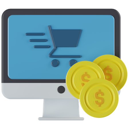 Online Shopping  3D Icon