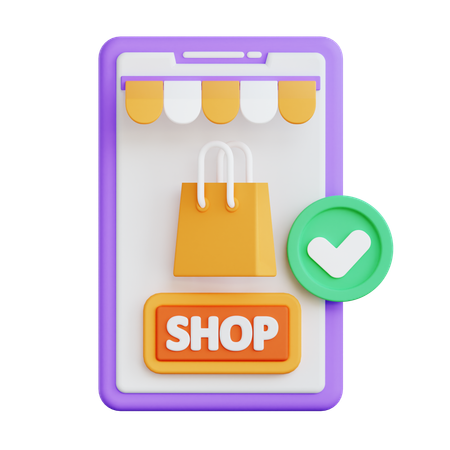 Online Shopping  3D Icon