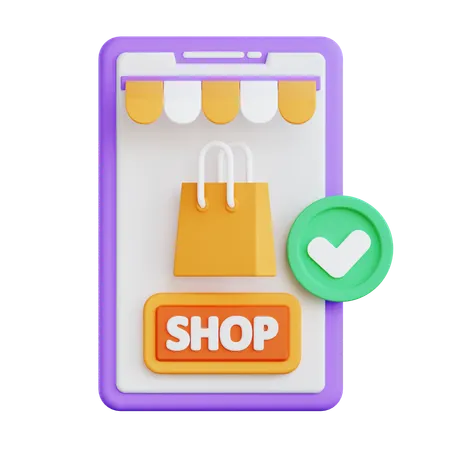 Online Shopping  3D Icon