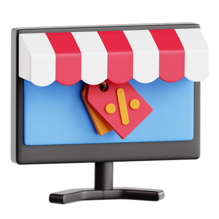 Online Shopping  3D Icon