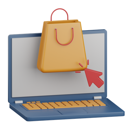 Online Shopping  3D Icon