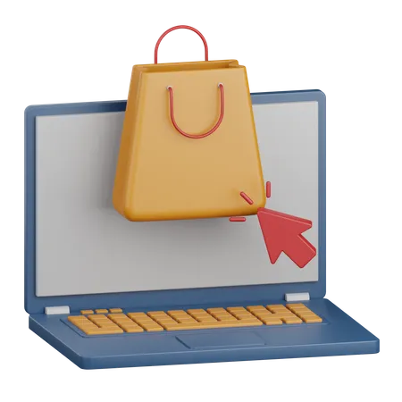 Online Shopping  3D Icon