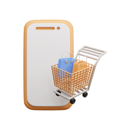 Online Shopping  3D Icon