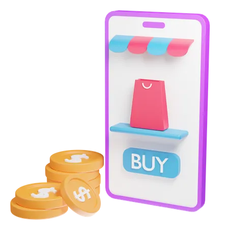 Online Shopping  3D Icon